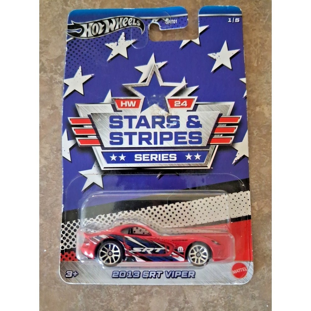 2023 Hot Wheels Stars & Stripes 1/5 2013 SRT VIPER Red, White &‎ Blue